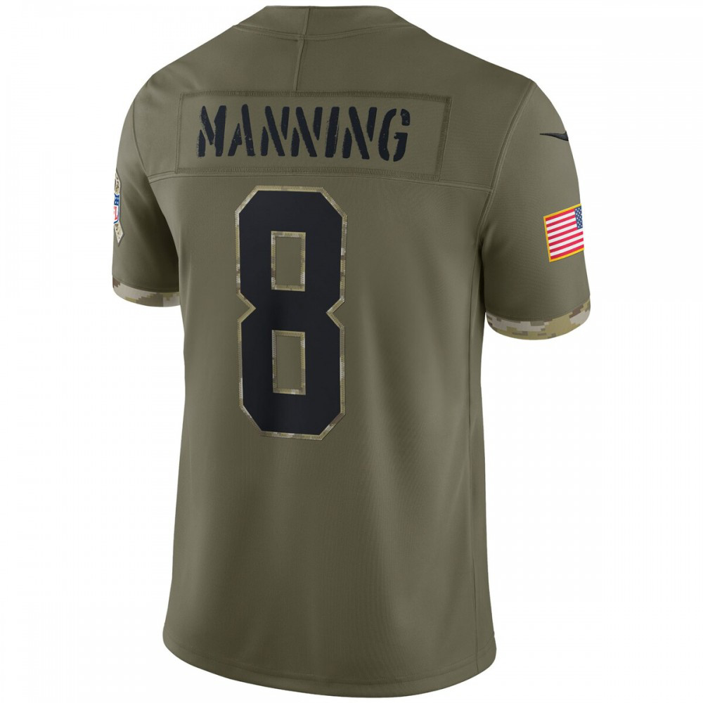 Archie Manning New Orleans Saints 2022 Salute To Service Retired Player Limited Jersey - Olive-GridironStore